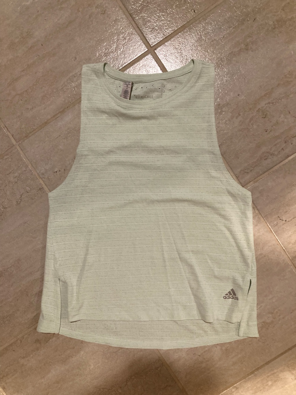 adidas Women’s Light Mint Heather Performance Tank